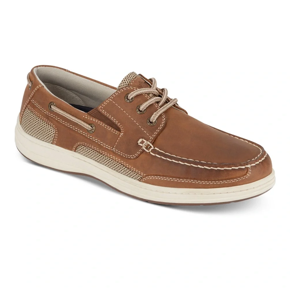 Dockers Men's Beacon Leather Casual Boat Shoe with NeverWet- Size 11.5M